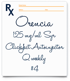 Sample Rx for ORENCIA ClickJect™ Autoinjector